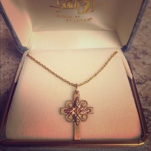 Black Hills Gold Cross Necklace
